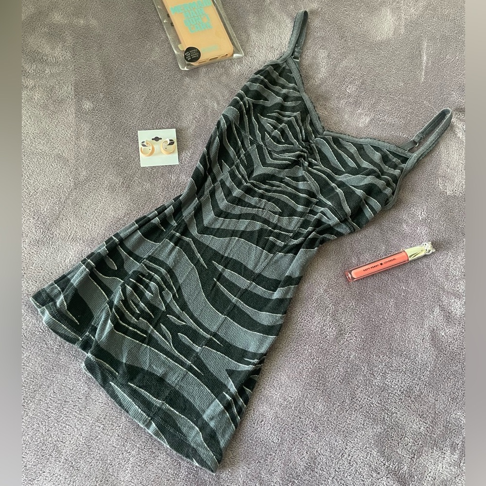 Y2K PacSun Kirra Zebra Print Camisole